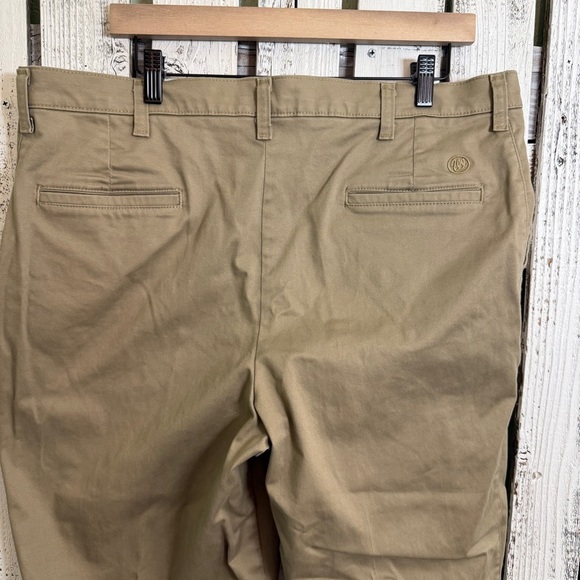 Wrangler Dress Pants Flat Front Relaxed Fit Khaki Tan Mens 38x34 Country Western - Picture 6 of 8